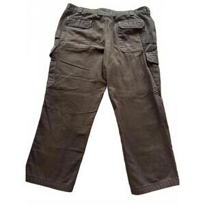 Duluth Trading‎ Co. Flex Fire Hose relax fit brown work pants 46X32